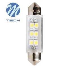 M-Tech LED 12V 41mm Λευκό