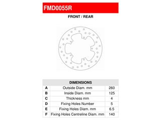 ΔΙΣΚΟΠΛΑΚΑ ΕΜΠΡΟΣ PIAGGIO BEVERLY 400 / BEVERLY 500 FERODO-thumb-1
