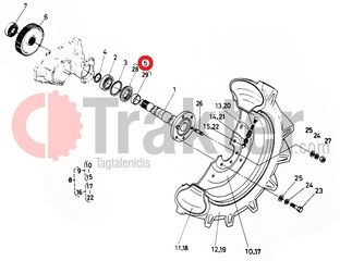 ΤΣΙΜΟΥΧΑ ΠΙΣΩ ΤΡΟΧΟΥ ΜΕ ΔΑΧΤΥΛΙΔΙ ORIGINAL KUBOTA B1600 B1702 B1902 Bulltra B1-16/17 MITSUBISHI-thumb-1