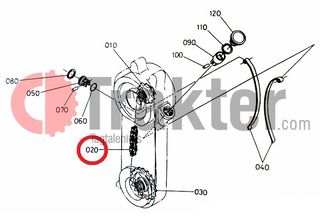 ΦΡΕΖΑΣ ΚΑΔΕΝΑ ΑΛΥΣΙΔΑ ORIGINAL KUBOTA GL GT KT T-thumb-1