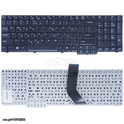 Πληκτρολόγιο Laptop Ελληνικό - Greek Keyboard  for  Acer TravelMate 7230 7330 7530 7530G 7730 7730G 7730Z 7730ZG 7630 7630EZ 7630G (Κωδ. 40403GR)