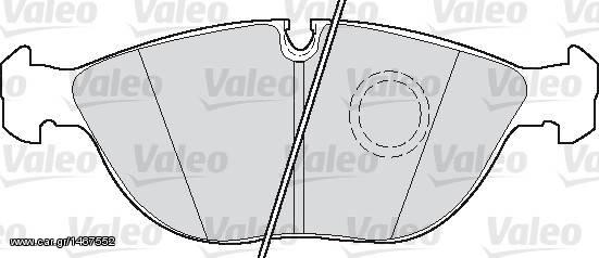 Καινούργια τακάκια VALEO για Audi A8 series 1 Quattro FL από 10/1998 έως 09/2002 (598712)