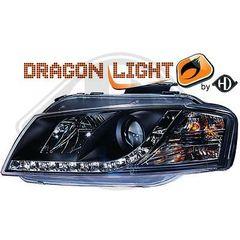 Audi A3 8P BLACK( MAYRO ) Daylight headlight www.eautoshop.gr