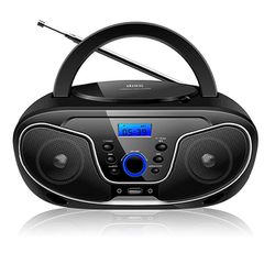 Φορητό ράδιο VT-832 CD/ MP3/USB με Bluetooth αποσπώμενο καλώδιο AC και υποδοχή Aux-In