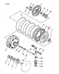 XT-250,SRX-250,TT-250,XV-125,XV-250 VIRAGO,XVS-125 DRAGSTAR,XVS-250 V-STAR,SRV-250S YAMAHA ΚΑΠΑΚΙ ΚΑΜΠΑΝΑΣ ΣΥΜΠΛΕΚΤΗ-thumb-2