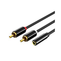 Καλώδιο CABLETIME Stereo 3.5mm σε 2x RCA AV310 0.2m
