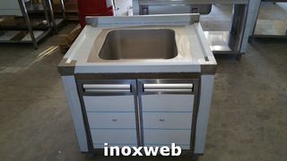INOXWEB 2027-Λάντζα κλειστή 90χ70χ87 1 ΓΟΥΡΝΑ 50χ50χ30