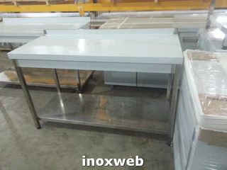 INOXWEB 2025-Τραπεζι εργασιας 100χ70χ87 ΜΕ ΣΗΚΩΜΑ