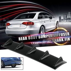 Diffuser πίσω Προφυλακτήρα Universal GLOSSY τυπου shark 5pin-thumb-1