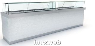 INOXWEB 2025--CORIAN LINE DISPLAY EXTRA CLEAR ΘΕΡΜΕΝΟΜΕΝΗ ΒΙΤΡΙΝΑ ΜΠΕΝ ΜΑΡΙ 116 X85X120