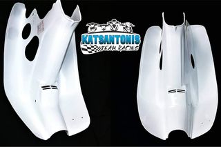 Ποδιά άσπρη για HONDA c50 12volto.. by katsantonis team racing 