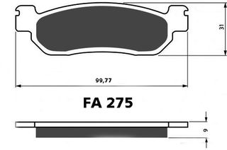 Τακάκια MAGNUM (FA 275) YAMAHA X-Max 250 10-13-thumb-1