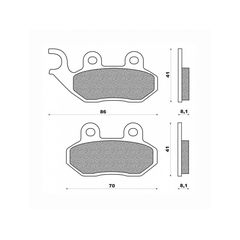 Τακάκια Daytona 36663 (FA264)