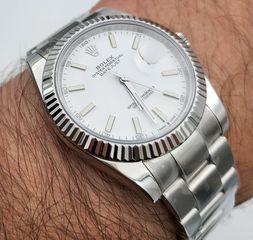 rolex 41mm λευκό datejust αντιγραφα replica-thumb-6