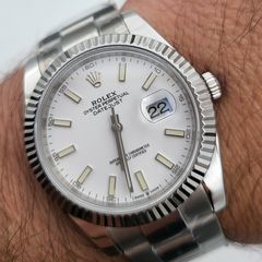 rolex 41mm λευκό datejust αντιγραφα replica-thumb-7
