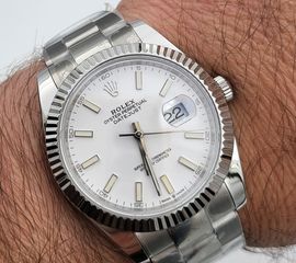 rolex 41mm λευκό datejust αντιγραφα replica-thumb-3