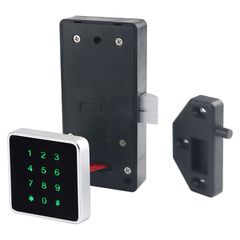 Ηλεκτροπύρος KERONG KR-S123C συνδυασμού μαύρος με keypad αφής 10 ψηφίων