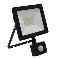 Προβολέας Led-SMD mini slim 30W 4100Κ ενδιάμεσο λευκό φως με ανιχνευτή κίνησης IP65