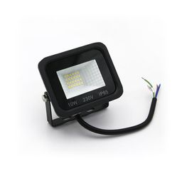 Προβολέας Led SMD 230V 10W με ψυχρό φως 900lm 120° μαύρο σώμα αλουμινίου IP65