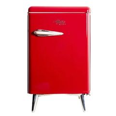 Mini Bar Retro θερμοηλεκτρικό αθόρυβης λειτουργία 38lt με εσωτερικό φωτισμό led σε κόκκινο χρώμα