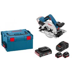 GKS 18V-57 G Set Professional Δισκοπρίονο Μπαταρίας + GAL 1880 CV + (2x6,0Ah) - ΜΕ ΜΠΑΤΑΡΙΑ & ΦΟΡΤΙΣΤΗ - BOSCH (#06016A2101 C)