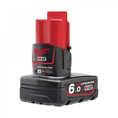 M12 B6 Μπαταρία Λιθίου 12V 6.0Ah - 10.8V - 12V - MILWAUKEE (#4932451395)