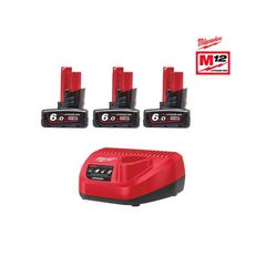 M12 NRG-603 Μπαταρίες και Φορτιστής - 12V - MILWAUKEE (#4933459208)