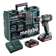 BS 18 L Set Δραπανοκατσάβιδο Μπαταρίας 2 Ταχυτήτων 18V (2x2.0Ah) - ΜΕ ΜΠΑΤΑΡΙΑ & ΦΟΡΤΙΣΤΗ - METABO (#6.02321.87)