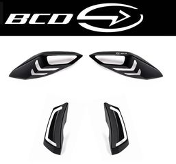 BCD DESIGN ΣΕΤ ΚΑΛΥΜΜΑΤΑ ΦΛΑΣ ΕΜΠΡΟΣ-ΠΙΣΩ BLACK MATT YAMAHA X-MAX 400 2018-2022