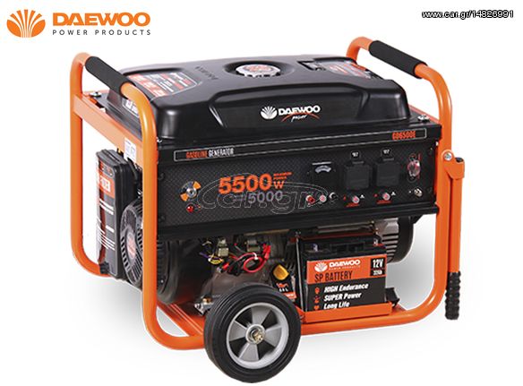 Γεννήτρια βενζίνης DAEWOO GD6500E 6,5 KVA τετράχρονη αερόψυκτη με Μίζα ( 23958 )