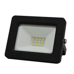 Προβολέας με led smd eco 20W 230V πορτοκαλί φως αλουμινίου μαύρος στεγανός IP65 σε μαύρο χρώμα
