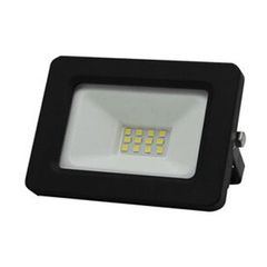 Προβολέας με led smd eco 10W 230V μωβ φως αλουμινίου μαύρος στεγανός IP65 σε μαύρο χρώμα