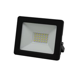 Προβολέας με led smd eco 20W 230V μωβ φως αλουμινίου μαύρος στεγανός IP65 σε μαύρο χρώμα