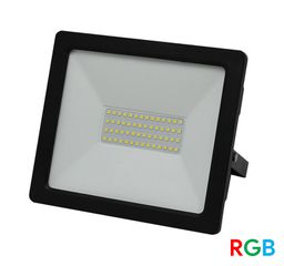 Προβολέας led smd eco 50W RGB 24VDC με ανθρακί σώμα στεγανός IP65 απαραίτητο RGB controller