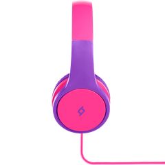 Bubbles  Kids HeadPhones with Microphone, Purple Pink