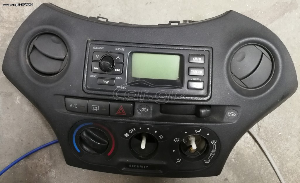 TOYOTA, YARIS, 2001, 1.0cc, ΡΑΔΙΟ, ΑΕΡΑΓΩΓΟΙ, ΔΙΑΚΟΠΤΕΣ,