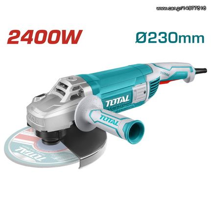 Τροχός γωνιακός επαγγελματικός TOTAL 2.400Watt 230mm ( TG1252306 )