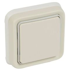 Διακόπτης LEGRAND σειρά Plexo IP55 Αλέ - Ρετούρ (A/Ρ) πλήρης σε λευκό χρώμα χωνευτής τοποθέτησης με νύχια