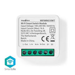 Wi-Fi Smart διακόπτης 16A κομψός & διακριτικός σχεδιασμός για εύκολη τοποθέτηση με εφαρμογή για Android & iOS