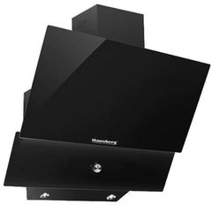 Απορροφητήρας καμινάδα 163W 650 m3/h 60cm μαύρο γυαλί ΗΒ-2285NG με 3 επίπεδα ταχύτητας & ροοστάτη ρύθμισης