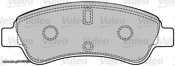 Εμπρόσθια τακάκια VALEO για Citroen C3 από 11/2005 (598464)