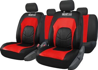 Κάλυμμα Kαθισμάτων Πλήρες Sparco Δερματίνη Spc3500 Μαύρο-Κόκκινο www. eautoshop gr δωρεαν μεταφωρικα