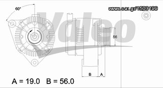 Δυναμό VALEO για Citroen Saxo από 03/1996 (437185)