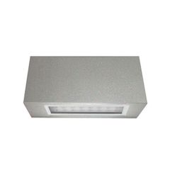 Led φωτιστικό επίτοιχο ορθογώνιο γκρι 1.6W ψυχρό φως μονής κατεύθυνσης 24led 230V στεγανό IP54
