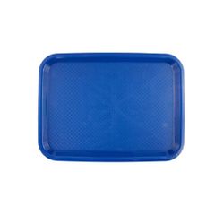 Δίσκος fast-food διαστάσεων 40x30cm πλαστικός σε μπλε χρώμα