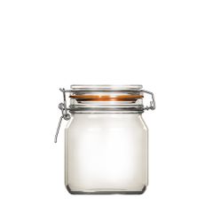 Δοχείο ECON 750 ml με γυάλινο καπάκι και λάστιχο φ13.4 x 14.3cm Uniglass