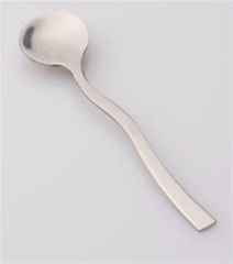 Κουτάλι espresso ασημί LYON με κυματιστή λαβή