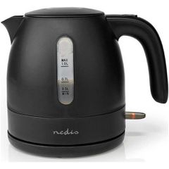 Βραστήρας NEDIS KAWK300EBK χωρητικότητας 1 λίτρου σε μαύρο ματ χρώμα 2100W με αυτόματη απενεργοποίηση βρασμού