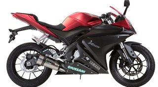 Gpr Εξάτμιση Ολόσωμη Gpe Evo Titanium/Carbon End Yamaha YZF 125 R 2014 - 2016 Special Offer Εκδοση Με Καταλύτη