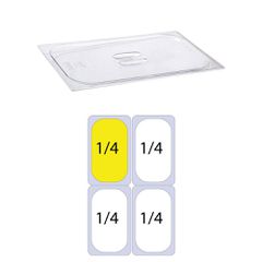 Καπάκι PC διάφανο για δοχεία τροφίμων GN1/4 (162 x 265mm)